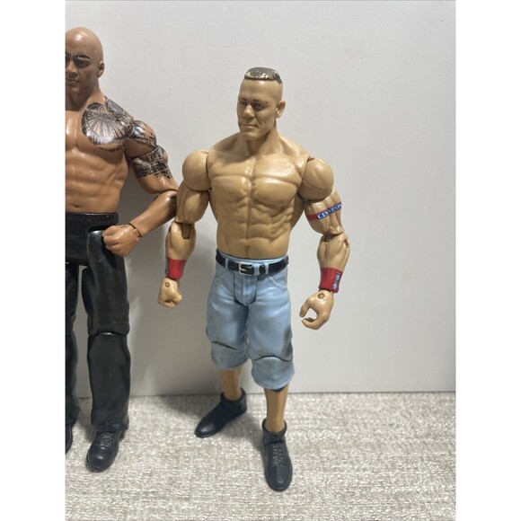 The Rock Dwayne Johnson WWE Mattel Basic Signature Series And More WWF Figures - Picture 4 of 10